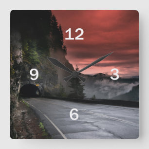 Horloge murale de lever de soleil