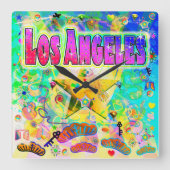 Horloge murale de l'heure de Los Angeles (Recto)