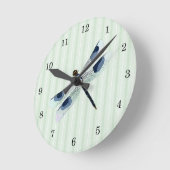 Horloge murale de libellule chic (Angle)