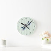 Horloge murale de libellule chic (Maison)