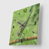 Horloge murale de libellules (Angle)