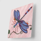 Horloge murale de libellules (Angle)