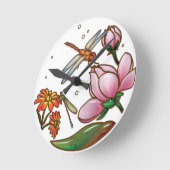 Horloge murale de libellules (Angle)