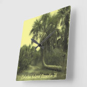 Horloge murale de l'île Caladesi Dunedin Fl (Angle)