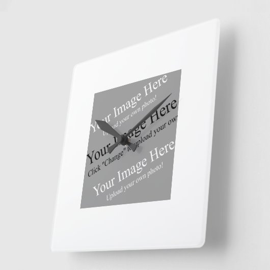 Horloge murale de l'image personnalisée (Angle)