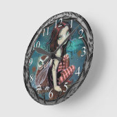 Horloge murale de l'Imaginaire fée de la Chouette (Angle)