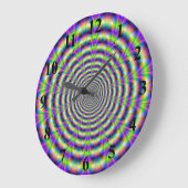 Horloge murale de l'impulsion de néon (Angle)