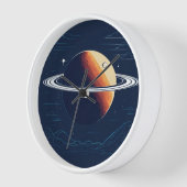 Horloge murale de l'Odyssée de la Ceinture Astéroï (Angle)