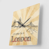 Horloge murale de Londres (Angle)