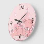 Horloge murale de l'ours lunaire (Angle)