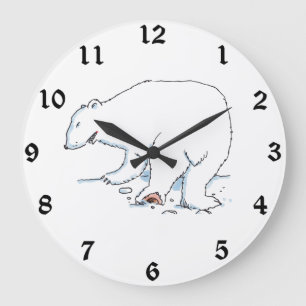 Horloge murale de l'ours polaire