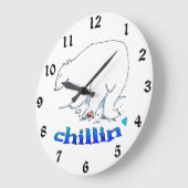 Horloge murale de l'ours polaire (Angle)