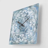 Horloge murale de mandala de Bohême (Angle)