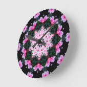 Horloge murale de mandala de fleur (Angle)