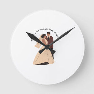 Horloge murale de mariage