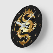 Horloge murale de milieu de dragon (Angle)