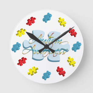 Horloge murale de morceau de puzzle de