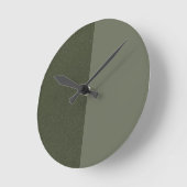 Horloge murale de Moss Green Designer à deux tons (Angle)