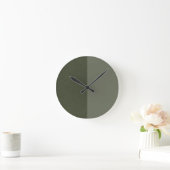 Horloge murale de Moss Green Designer à deux tons (Maison)
