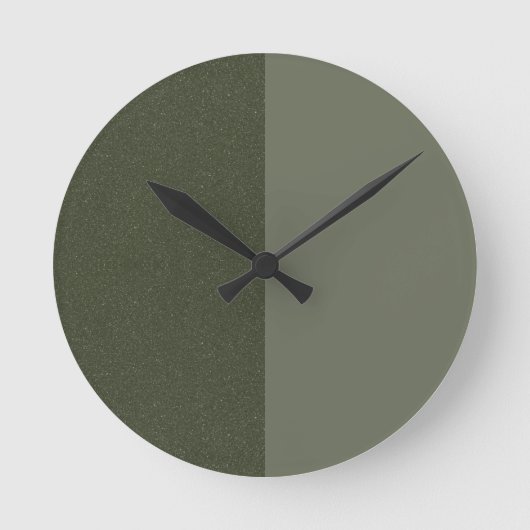 Horloge murale de Moss Green Designer à deux tons (Recto)