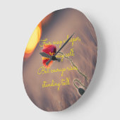 Horloge murale de motivation de la peur (Angle)