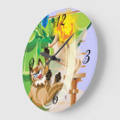 Horloge murale de Naughty Kitty (Angle)