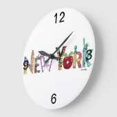 horloge murale de New York (Angle)