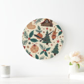 Horloge murale de Noël (Maison)