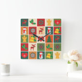 Horloge murale de Noël (Maison)