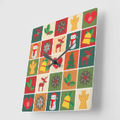 Horloge murale de Noël (Angle)