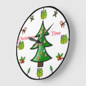 Horloge murale de Noël (Angle)