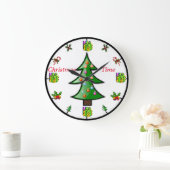 Horloge murale de Noël (Maison)