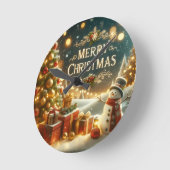Horloge murale de Noël dans votre maison (Angle)