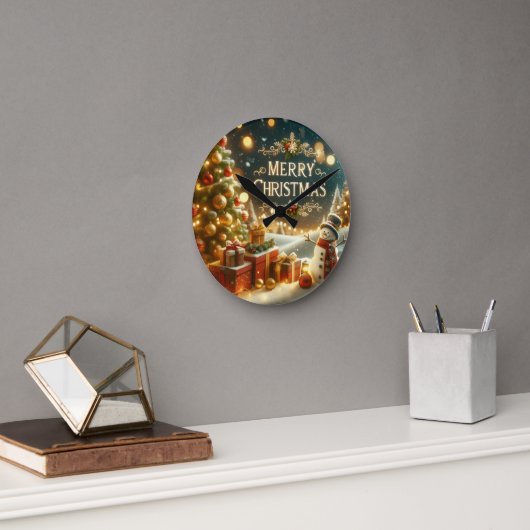 Horloge murale de Noël dans votre maison (Bureau)