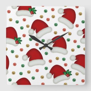 Horloge murale de Noël élégante – Temps hivernal f