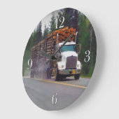 Horloge murale de notation blanche de chauffeurs (Angle)