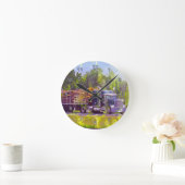 Horloge murale de notation de camion de bois de (Maison)