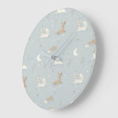 Horloge murale de nuit de faon endormi (Angle)