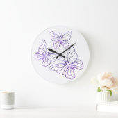 Horloge murale de papillon (Maison)