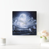 Horloge murale de papillon (Maison)