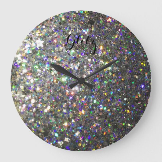 Horloge murale de Parties scintillant Hologramme G (Recto)