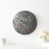 Horloge murale de Parties scintillant Hologramme G (Maison)