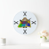 Horloge murale de patchwork ou de couture (Maison)