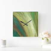 Horloge murale de peinture acrylique cascade (Maison)