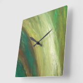 Horloge murale de peinture acrylique cascade (Angle)