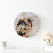 Horloge murale de photo de mariage des Écritures c (Maison)