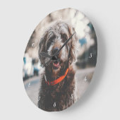 Horloge murale de photo personnalisée (Angle)