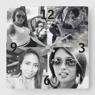 Horloge murale de photo personnalisée