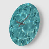 Horloge murale de piscine à chiffres éclaboussés d (Angle)