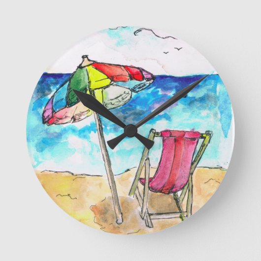 Horloge murale de plage (Recto)